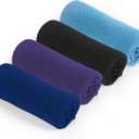 4 Pack Cooling Towel for Gym Fitness Yoga Hiking,Hot Weather Cool Towels Cloth Rags Wrap for Neck Face(4 Pack-02)