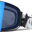 Havoc Racing Magnetic Frameless Goggles - For Motocross, Dirt Biking, Snowboarding, ATV, & UTV - UV Blocking Anti-Fog Goggles (Arctic Camo)
