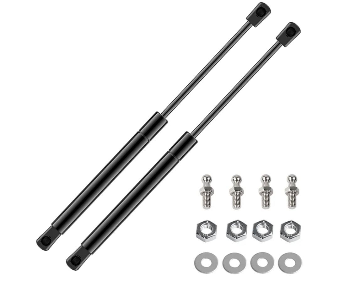 2 Pcs Gas Struts 17 Inch 55 lbs Prop Shock Lift Springs Rod Struts for RV Bed Floor Hatch Heavy Duty Box Lid Tool Box Outdoor Cabinet Boat Bed Cover Door Lid C16-04445 C16-04445