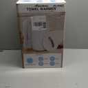 FLYHIT Large Towel Warmer for Bathroom - Heated Towel Warmers Bucket, Wood Handle, Auto Shut Off, Fits Up to Two 40"X70" Oversized Towels, Bathrobes, Blankets, Best Ideal for Mother's Gifts