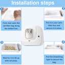 80-Pack 21.6"Opening x 11.8"L Heavy Duty Cat Litter Box Liners for Fsitego & Fumoi Automatic Litter Boxes, Extra Thick Self-Cleaning Litters Box Bags, Cat Litters Bags with Drawstring and Leakproof