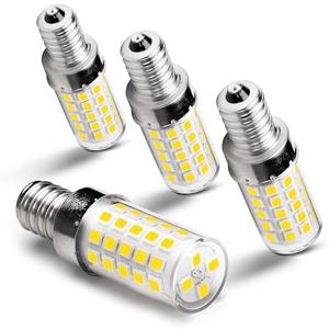 Heifymi E12 Candelabra LED Light Bulbs 60 Watt Equivalent 120 Volt 4000K Natural White 550lm 6W C7 T6 E12 Small Base for Chandelier Pendant Ceiling Fan Lighting Table Salt Lamp, Non-dimmable, 8 Pack
