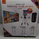 iLive Popup Theater Kit Bundle 2023 With HDMI Cord: 1080p HD Mini Projector, 120" Screen, Bluetooth Soundbar, 42" Tripod - Perfect for Home Cinema, Gaming & Outdoor Movies