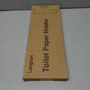 Longzon Brushed Nickel Toilet Paper Holder Wall Mount, Self Adhesive Toilet Paper Holder Storage for 3 Roll Tissue, Premium 304 Stainless Steel Stick On Toilet Paper Roll Holder for Bathroom, Silver