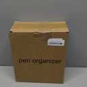 Spacrea Metal Pen Organizer, Pencil Holder for Desk, Desk Organizer with Drawer for School, Home, Art Supplies (Black)