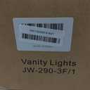 FDPBY Bathroom Vanity Lights 3-Light Modern Crystal Vanity Light Chrome Bathroom Light Fixtures Over Mirror Crystal Bathroom Vanity Lighting Fixtures