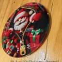 3 x 2025 Christmas Tree Fun Santa Claus Decorations, Christmas Ornaments 2025Painted Glass Style, Unique Acrylic Hanging Decorations