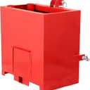 3 Point Ballast Box,Fits Category 1 Tractor Attachment,800lbs Capacity Hitch Ballast Box with 5cu.ft Volume,Standard 2'' Hitch Receiver
