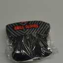 QUWIN BBQ Gloves, Oven Gloves, 1472 Extreme Heat Resistant,Grilling Gloves Silicone Non-Slip Oven Mitts, Kitchen Gloves for BBQ, Grilling, Cooking, Baking-1 Pair (Black, One Size Fits Most)