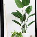 Aluminum Metal Framed Mirror with Rounded Corners, Rust Resistant, Wall Mounted Mirror for Bedroom or Living Room,Vertical Hanging (Black, 11.8x15.7inch)
