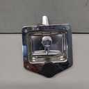 Tool Box Latch T-Handle Latches with Keys Polished Stainless Steel Latch Trailer Door Lock with Gasket Suitable for Truck Bed Tool Boxes Trailer Doors RVs Campers