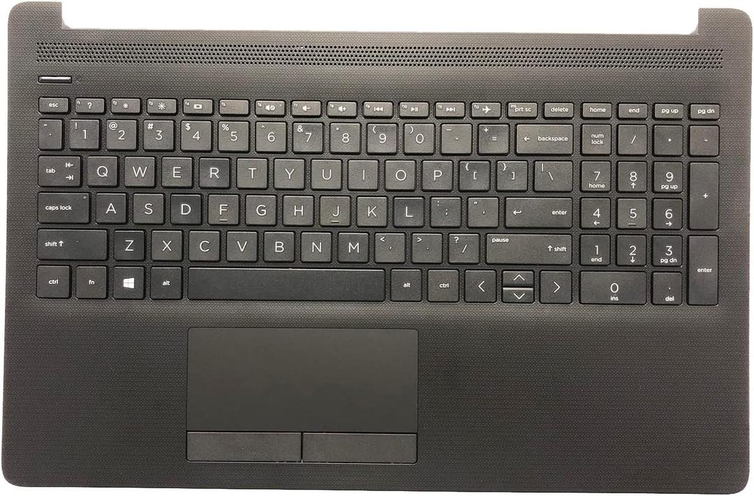Replacement Laptop Upper Case Palmrest Keyboard Touchpad Assembly Part for HP 15-DA 15-DB 15-DR 15-DA0053WM 15-DA0012DX 15-DA0073WM L20387-001 AP29M000400 