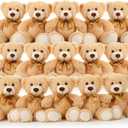 MaoGoLan Bulk Teddy Bear Baby Shower, 20 Packs Small Teddy Bear Stuffed Animals in Bulk,13.5" Small Stuffed Bears Plush for Wedding,Birthday,Christmas, Party Decorations
