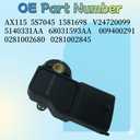 68031593AA Manifold Absolute Pressure Map Sensor,Replaces AX115 5S7045,Compatible with KJ Series Liberty 2005-2006