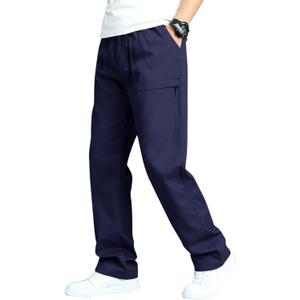 Men's Casual Cargo Pants Workout Sweatpants Joggers Stretch Hiking Drawstring Tactical Trousers (Medium, Navy Blue) Men's Casual Cargo Pants Workout Sweatpants Joggers Stretch Hiking Drawstring Tactical Trousers (Medium, Navy Blue)