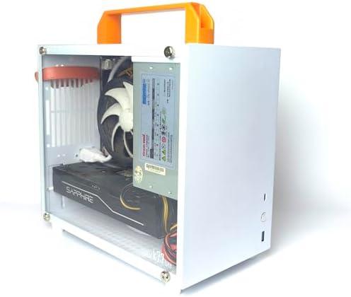 SharGwa PC K77s Matx Case Small Compact Mini Tower Gaming PC Case Supports 28cm GPU 120 Water Cooling and ATX/SFX Power Supply (with Transparent Tempered Glass Side Panel)