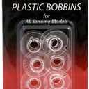 Janome 10-Pack Plastic Bobbins for All Janome Models - Top and Front Load