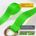Trekassy 2in x 12ft Car Tie Down Straps for Trailers with Snap Hooks, 10,000lbs Break Strength, (4) Car Hauler Straps with Ratchets, (4) Axle Straps- Used for Car, Truck, UTV Transport