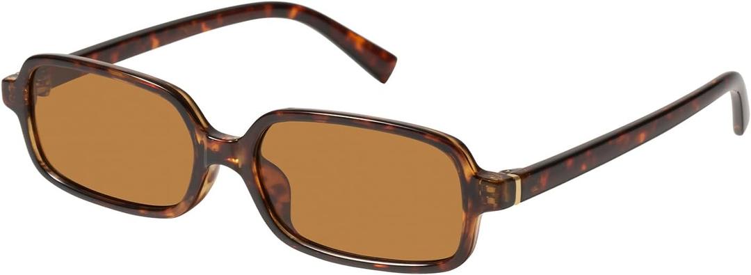 mosanana Trendy Rectangle Sunglasses for Women Retro 90s Style Small Narrow MS52479 (C2 Tortoise/Brown) mosanana Trendy Rectangle Sunglasses for Women Retro 90s Style Small Narrow MS52479 (C2 Tortoise/Brown)