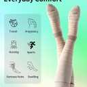 Easy On/Off Moderate Compression Socks Bamboo Viscose - 15-20 mmHg Knee High Support Socks, Soft Sole & Seamless Toe