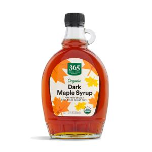 365 by Whole Foods Market, Organic Grade A Dark Maple Syrup, 12 Fl Oz (EXP 04/27/26)