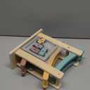 Car Ramp Toys for One Year Old Boy Birthday Gifts, Wooden Montessori Toys for 1 2 Year Old, Race Track Truck Toy with 4 Mini Cars/1 Parking Lot, First Christmas Birthday Gifts for Toddlers 1-3-2-4