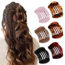 Canitor Flat Hair Clips for Women Flat Claw Clips for Thin Hair Acrylic French Clips Hair Accessories Gifts for Women Duckbill Duck Billed Alligator Barrette Hair Clips