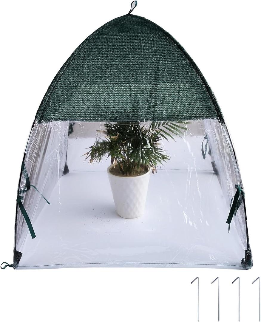 Plant Covers Freeze Protection Plant Covers for Winter Warm Plant Protection Tent Protection Tents Clear Frost Tent Shrub Cover Waterproof Plant Frost Protector Plant Guard Cover to Protect