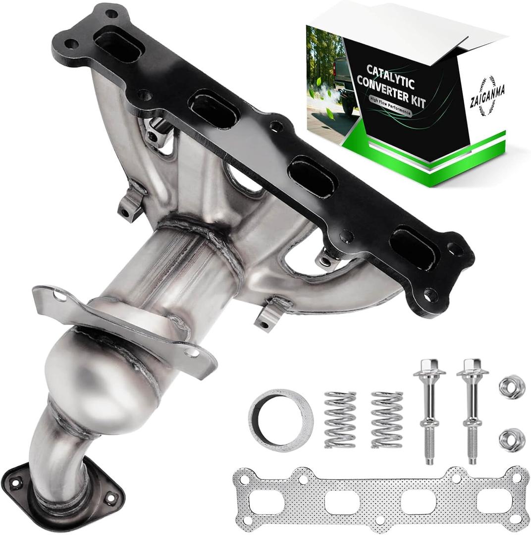 Front Catalytic Converter Compatible with 2007 2008 2009 2010 2011 2012 2013 2014 2015 2016 2017 Jeep Compass/Patriot 2.4L(4WD Only), 2007-2008 Dodge Caliber 2.4L, Direct-fit(EPA Compliant)