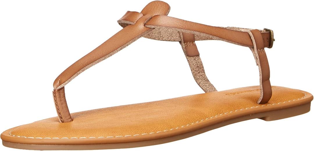 Amazon Essentials Women's Casual Thong Sandal with Adjustable Ankle Strap, 8.5