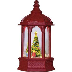 Christmas Mini Snow Globes, Water Glitters LED Lighted Snow Globes Tabletop Decor - Christmas Tree