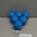 1.26" Diameter Trampoline Enclosure Pole Cap For Net Hook, 6 Pieces, Blue, Only Fit In 32mm (1.26 In) Diameter Trampoline Pole