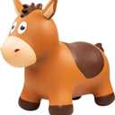 PlayZap Bouncy Horse Hopper, Bouncy Animals Hopper for Toddlers, Inflatable Jumping Ride on Bouncer, Kids Hopping Toys for 18M 2 3 Years Old Boys Girls Gifts