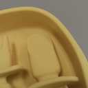 Silicone Foldable Novelty Dinner Plates,Baby Plates Travel Essential with Forks and Spoons,Microwave & Dishwasher Safe,Lemon