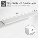 55 in Floating Shelves for Wall Decor Color White,Pack 1