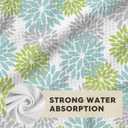 2 x Artoid Mode Light Blue Dahlia Floral Kitchen Dish Cloths, 12x12 Inch Quick Dry Microfiber Dishcloths for Kitchen Premium Dish Rags Set of 2