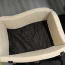 Dog Car Seat for Medium/Large Dogs,2 Clip-On Safety Leashs for 2 Small Dogs,Removable and Washable Comfy Pet Car Seat,Easy to Install and Clean (Beige, Large)