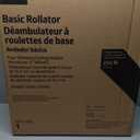 Medline Four-Wheeled Rolling Walker, Aluminum, 6" Wheels