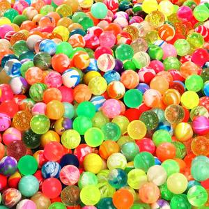 Pllieay 1000pcs Bouncy Balls Bulk, 20mm/0.78inch Colorful Various Styles Mixed Bouncy Balls, Small Rubber Bouncing Balls for Kids Party Favors, Gift Bag Filling and Vending Machines