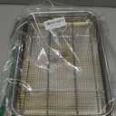 Air Fryer Basket for Oven, OPENICE 15.3" x 11.0" Large Air Fryer Tray and Pan with 30PCS Parchment Papers, Stainless Steel Oven Air Fryer Basket and Tray for Baking Grilling