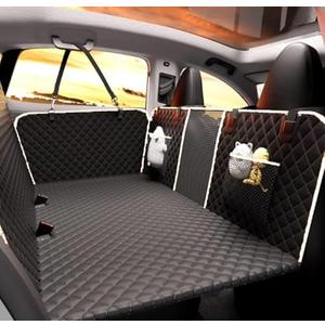 Chilino Back Seat Extender for Dogs - Large Space, Waterproof Dog Car Seat Cover for Back Seat with Hard Bottom Holds 420lbs