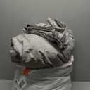 CozyLux King Size Comforter Set - 3 Pieces Grey Soft Luxury Cationic Dyeing Bedding Comforter for All Season, Gray Breathable Lightweight Fluffy Bed Sets with 1 Comforter and 2 Pillow Shams