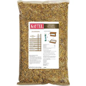 Kaytee Wild Bird Ultimate No Mess Wild Bird Food Seed For Cardinals, Finches, Chickadees, Nuthatches, Woodpeckers, Grosbeaks, Juncos and Other Colorful Songbirds, 9.75 Pound