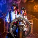 36pcs Pirate Accessories, Pirates Cosplay Pirate Eye Mask Hat Knife Swords Costume for Dressing Ball Cosplay Theatre