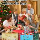 20 Pack Christmas Gift Bags Assorted Sizes, Reusable Heavy Duty Tote Bags with Handles - 4 Extra Large, 8 Large, 4 Medium, 4 Small, Christmas Bags for Gifts, Holiday Shopping, Xmas Party Favors