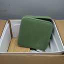 Happybuy Rattan Dining Chairs Set of 2, Mid Century Modern Style, Upholstered Velvet Accent Chair with Rattan Back for Various Rooms (18.1 Inch)