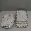 Foldable Storage Basket - Set of 6 Small Collapsible Canvas Containers Organizers with Handle for Home Decor or Storing Toys, Keys, Sundries, Little Crafts