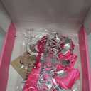 Meland Princess Dresses for Girls - Light Up Princess Dress Up for 3-10 Year Old, Costume for Girls Halloween Birthday (7-8 Years, Pink)