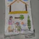 HOWAF Nativity Christmas Window Clings Stickers, 9 Sheet Religious Christmas Scene Holy Night Joy to The World Window Decals for Christmas Decor, Christian Jesus Static Glass Stickers Party Supplies