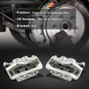 cciyu Front Left & Right Brake Calipers Assembly w/Bracket 18B5214 18B5215 For Ford For Explorer/For Flex/For Taurus,For Lincoln For MKS/For MKT